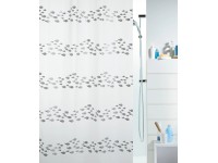 Spirella Sprchový záves Shore 180 cm x 200 cm strieborný