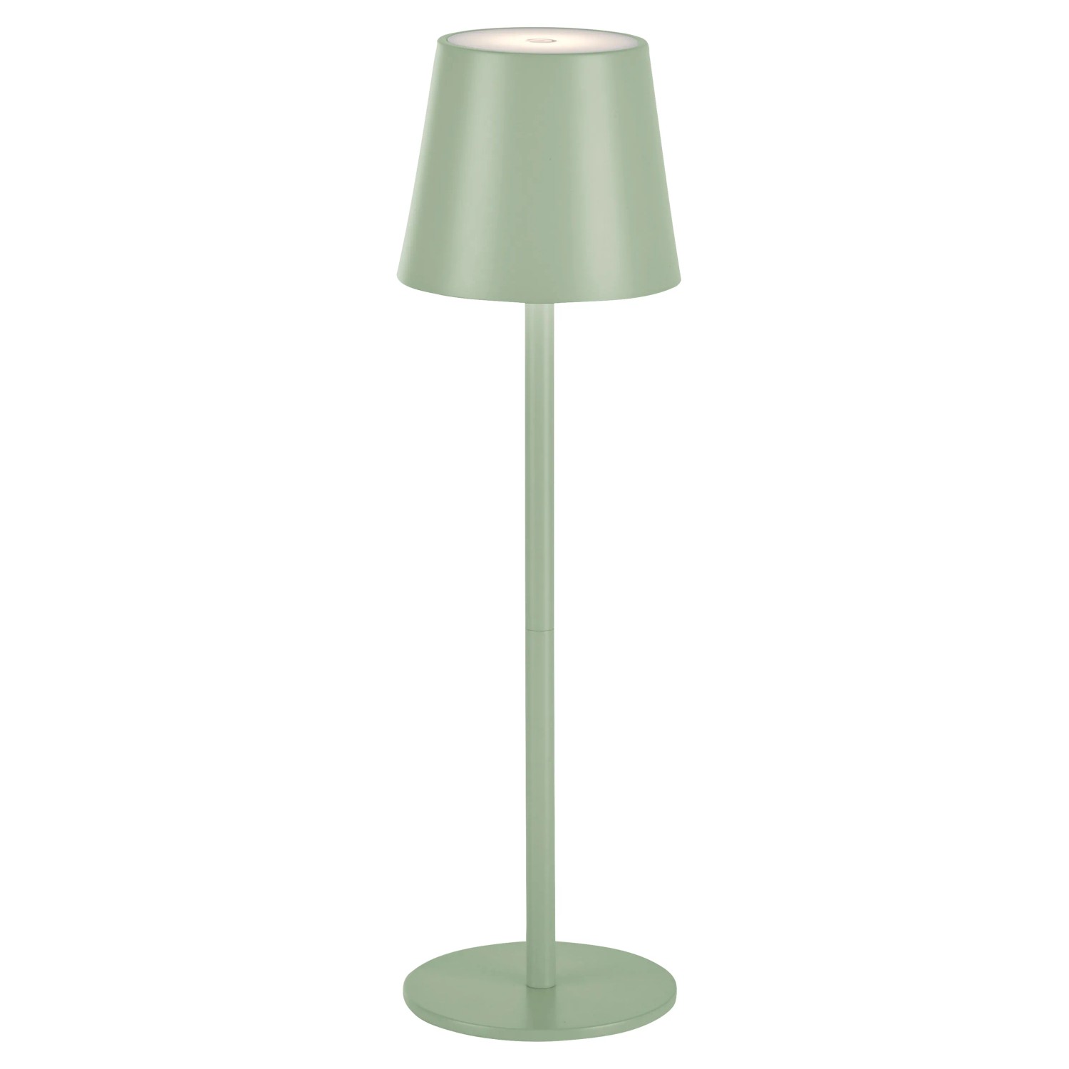 E-shop Just Light. Nabíjacia stolná LED lampa Euria IP54 zelená pr. 11 x 37 cm