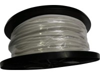 Silový kábel H05VV-F 2x1,0 mm, biela (cievka) - metráž