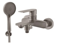 Slezák RAV Nástenná vaňová batéria NIL so setom Metal Grey NL154.5/1MGK, 150 mm