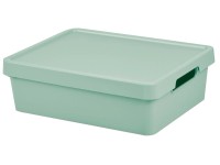 Tontarelli Úložný box MAYA s vekom, veľ. M, šalv. zelená, 36 x 28 x 11 cm, 9,2 l Tontarelli Úložný box MAYA s vekom, veľ. M, šalv. zelená, 36 x 28 x 11 cm, 9,2 l