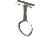 Hettich Stredový držiak okrúhlych šatníkových tyčí, pr. 25 mm, biely