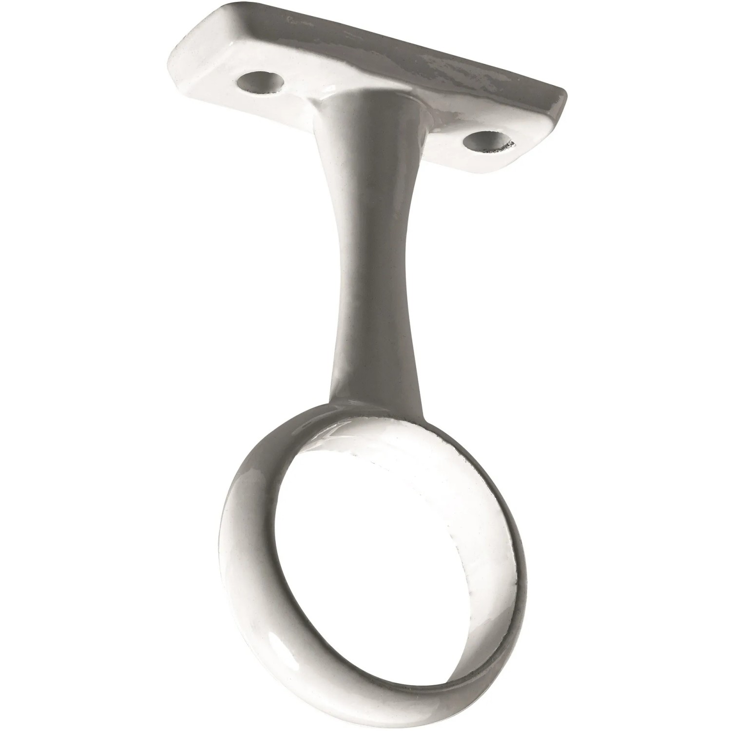 E-shop Hettich Stredový držiak okrúhlych šatníkových tyčí, pr. 25 mm, biely