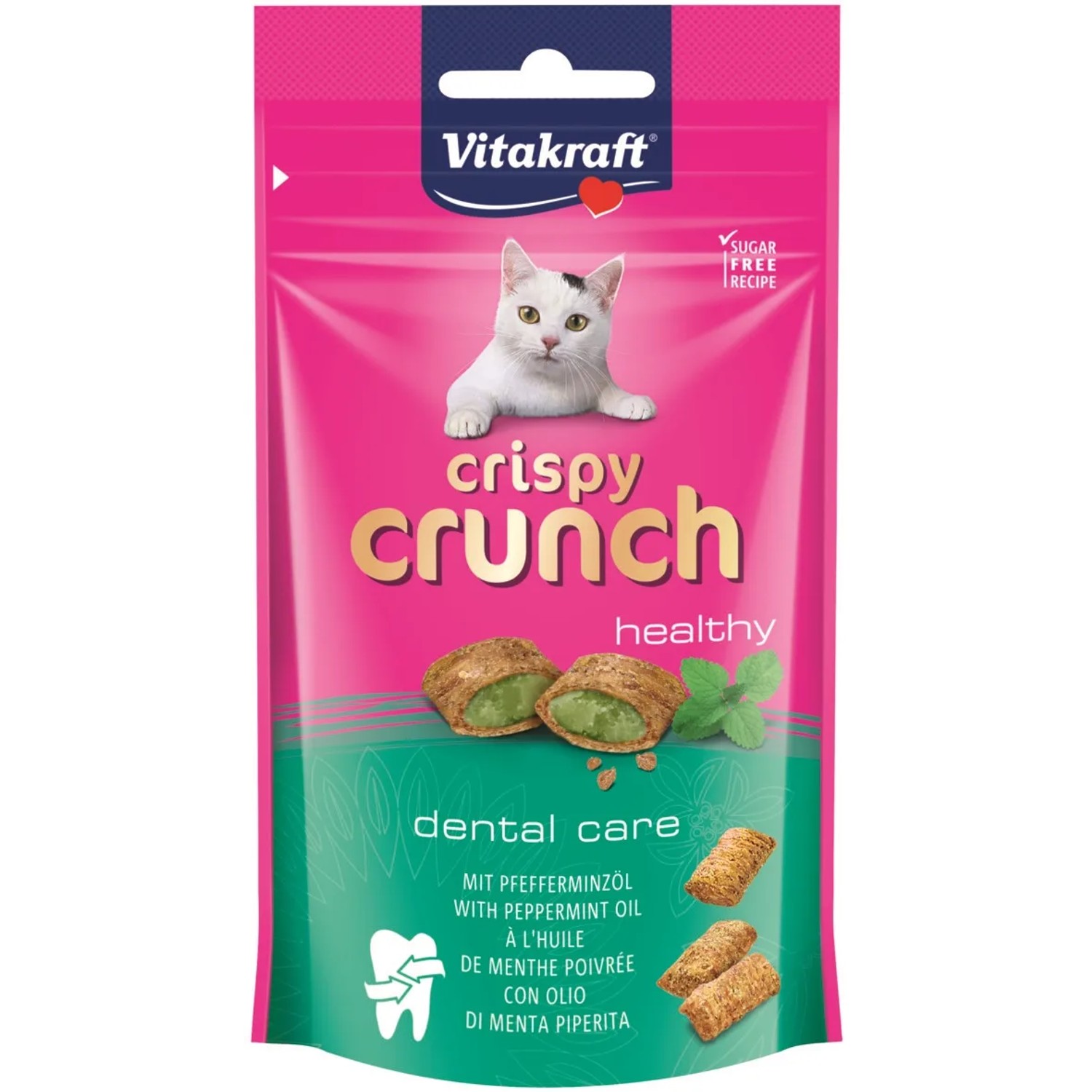 E-shop Vitakraft Pochúťka pre mačky Crispy Crunch Dental Care 60 g