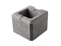 DITON Murovací prvok VISO koncový polovičný melír prírodný 20 x 20 x 15 cm
