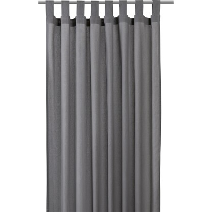Záves s uškami šedý 245 cm x 140 cm