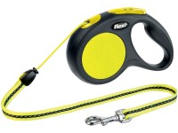 Flexi Vôdzka navíjacia lanková New Neon, veľkosť M, 5 m, čierna/neónová