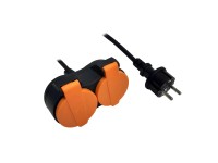 Vedenie 2 zásuvky H05RR-F IP44, 1 m Vedenie 2 zásuvky H05RR-F IP44, 1 m