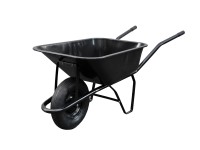 M.A.T. Stavebný fúrik čierny, nafukovacie koleso, 80 l, nosnosť 100 kg