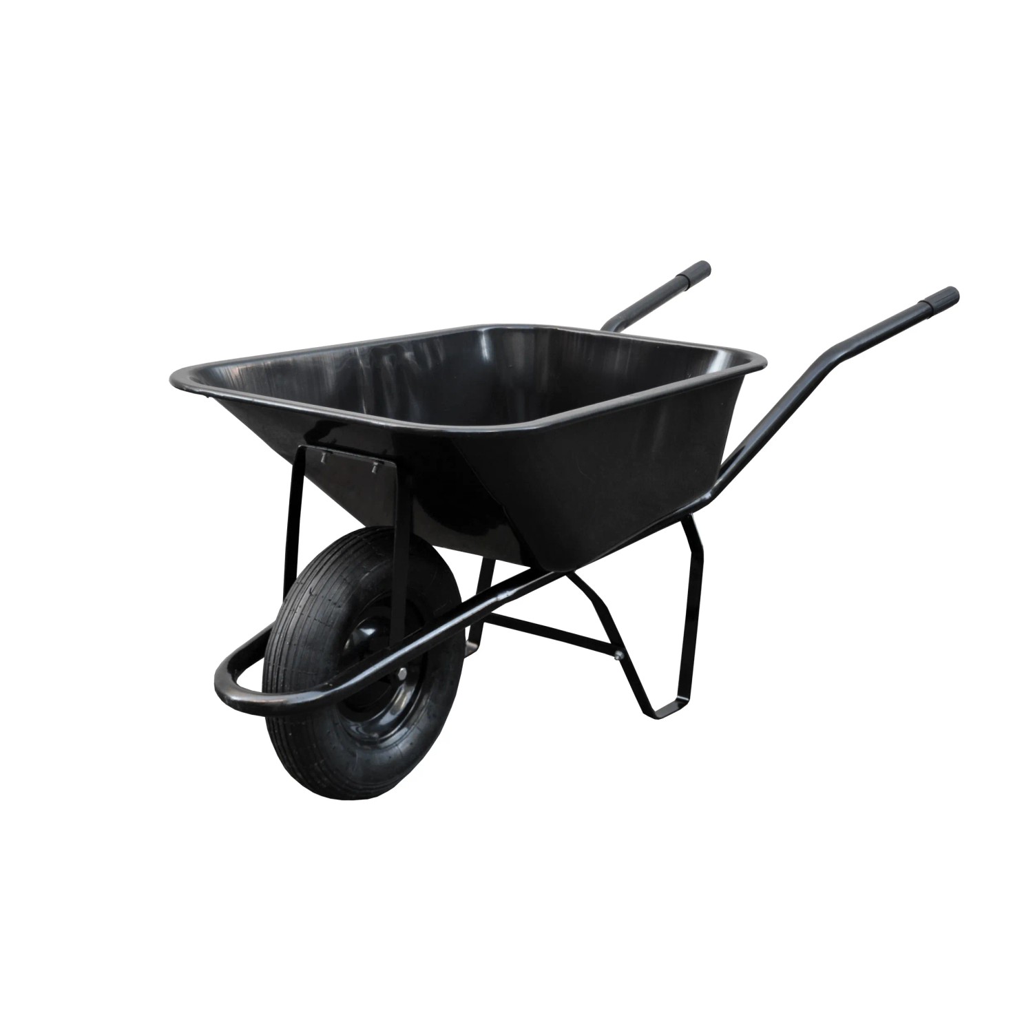 E-shop M.A.T. Stavebný fúrik čierny, nafukovacie koleso, 80 l, nosnosť 100 kg