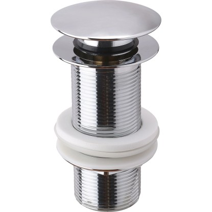 Sanpre Push-Ventil, chróm lesklý, 10 cm, pre umývadlový odtok