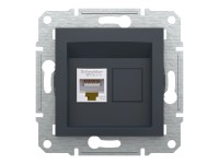 Schneider Electric Dátová zásuvka Asfora RJ45, kat.5e UTP, antracit Schneider Electric Dátová zásuvka Asfora RJ45, kat.5e UTP, antracit