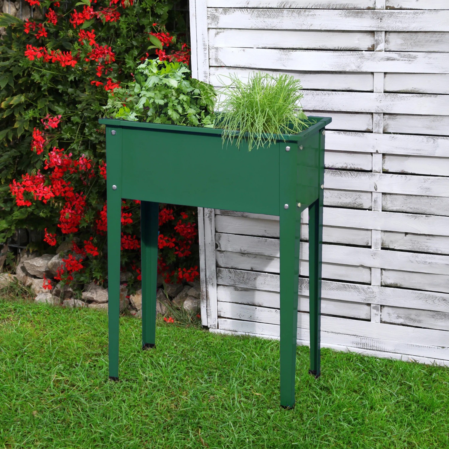 E-shop Floraworld Vyvýšený záhon Season zelený 60 x 30 x 80 cm