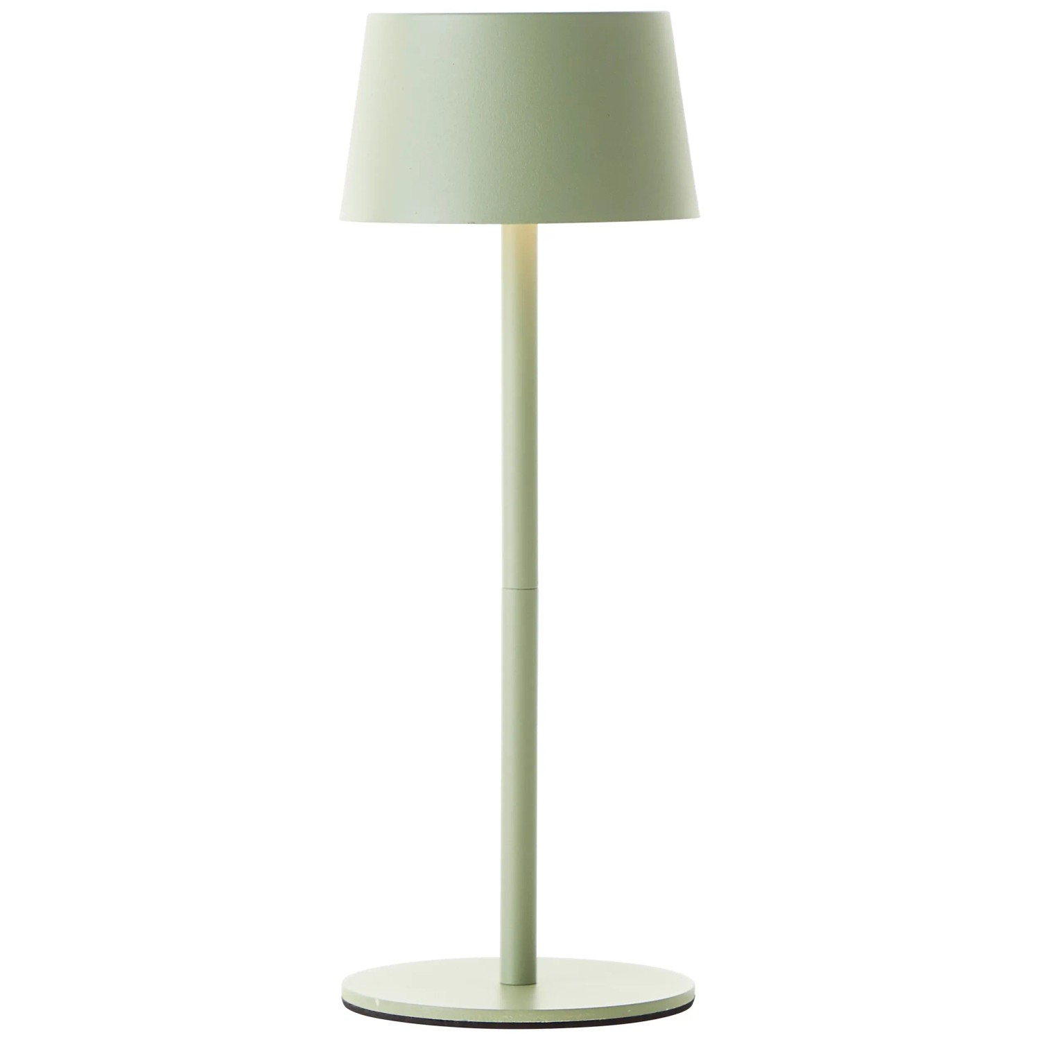 E-shop Brilliant Dobíjacia stolná lampa Jona 2 W, 170 lm, 3000 K, zelená pr. 9 x 25 cm