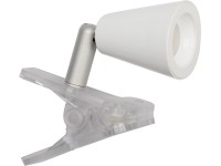 LED svietidlo so štipcom v bielej farbe by jedi, V x Š x H: 9,5 x 6 x 13 cm