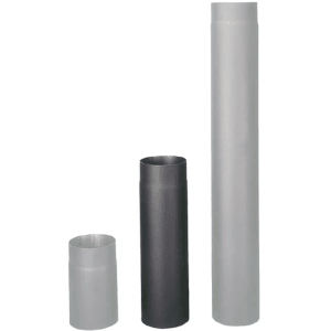 HAAS+SOHN Dymovod - rúrka, čierna, pr. 150 mm, 0,5 m (1,5)
