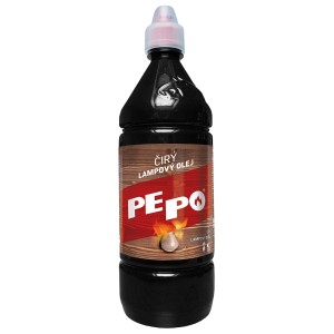 Fľaša lampového oleja t.b.t. pre grily a ohniská.