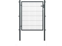 Floraworld Jednokrídľová bránka s dvojitou drôtenou výplňou antracitová 120 cm