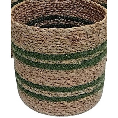 Boltze Dekoratívny kôš z juty a morskej trávy Giada L, pr. 23 x 22 cm