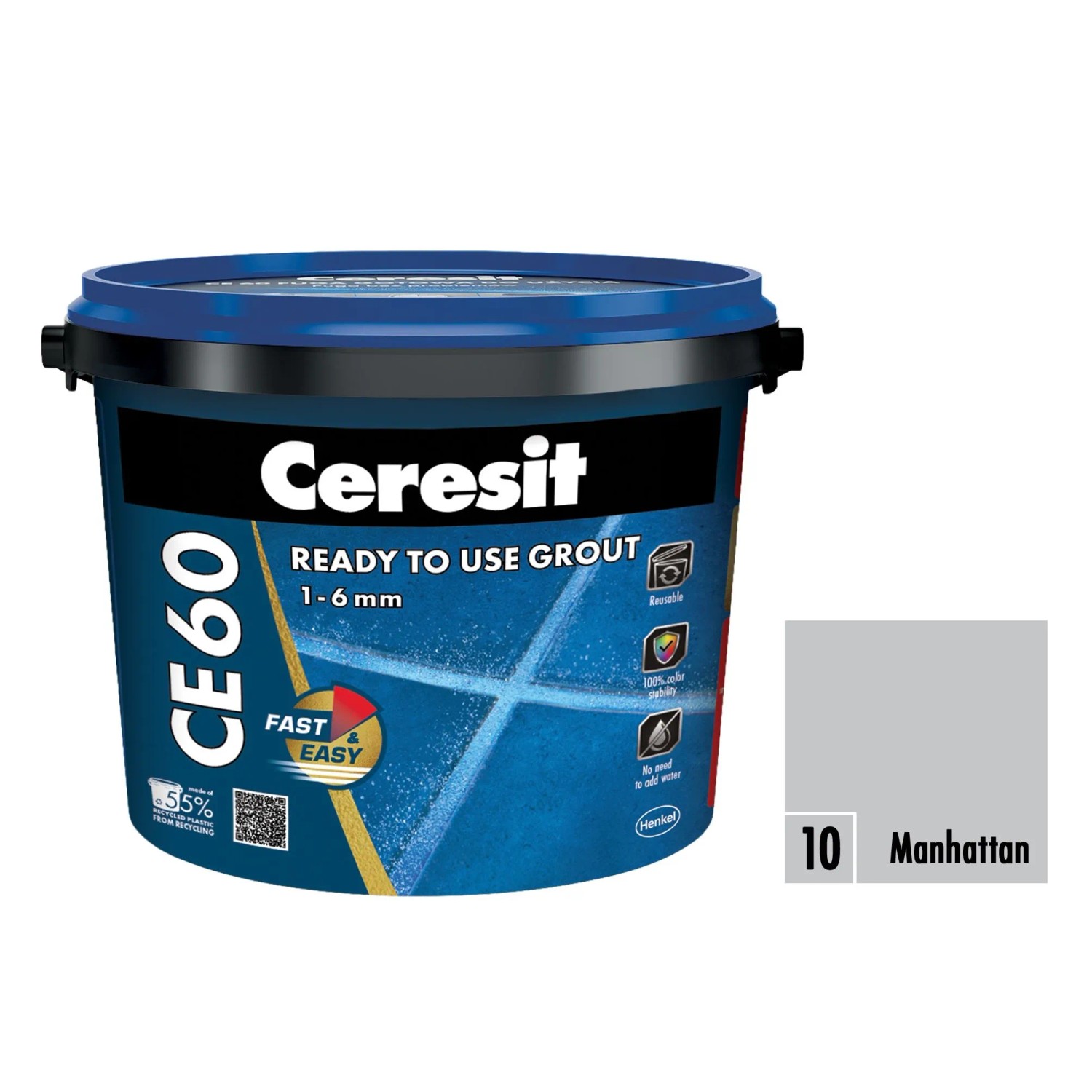 E-shop Ceresit Škárovacia hmota pripravená na okamžité použitie CE 60 manhattan 2 kg