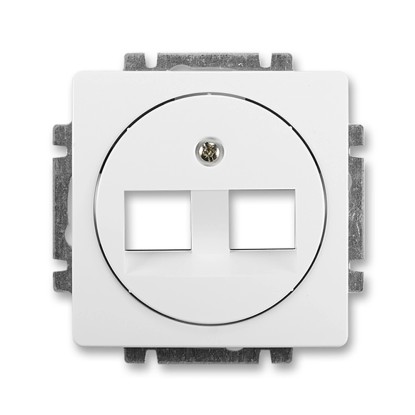 ABB Kryt zásuvky dátovej Swing L, biela