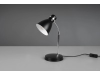 Reality Stolná lampa Harvey čierna, 1x E27, 33 x 14,5 cm