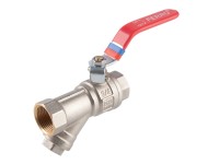 Ferro Guľový plnoprietočný kohút KFPZF2 s filtrom, páka MM 3/4