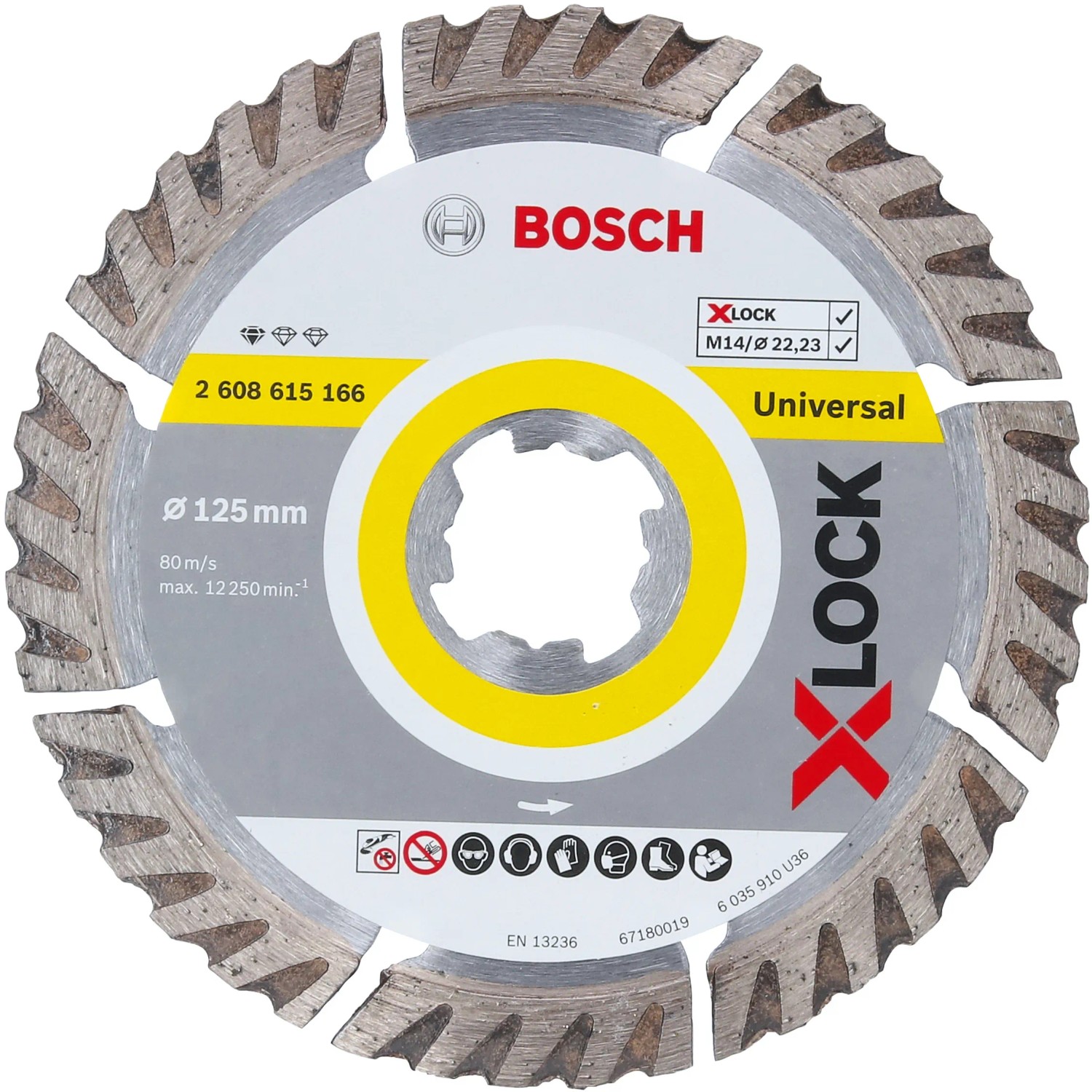 E-shop Bosch Diamantový rezný kotúč Expert X-Lock, Universal, pr. 125 mm