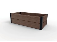 KETER Vyvýšený záhon Maple Trough hnedý 32 x 106 x 50 cm
