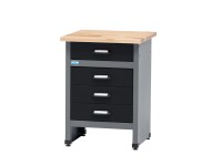 Küpper Odkladací stolík 12499, 4 zásuvky (12 cm) 84 x 60 x 60 cm