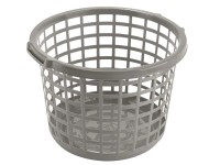 Heidrun Kôš na čistú bielizeň okrúhly, plast, sivá, pr. 46 x 28 cm