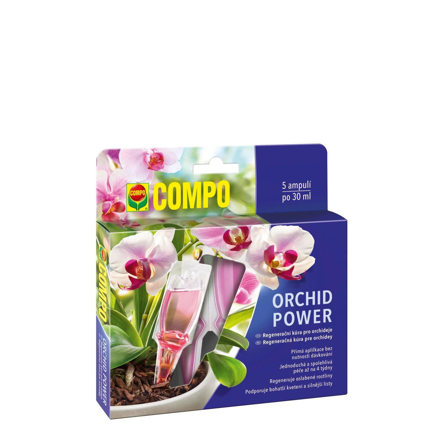 E-shop COMPO ORCHID POWER Regeneračná kôra pre orchidey 5 x 30 ml