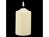 EURAKLES LED sviečka biela/biely plamienok 150 x 75 mm, 1 ks