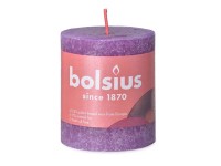 Bolsius Sviečka valcová Rustic Vibrant Violet 68 x 80 mm
