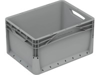 Surplus Systems Eurobox s plnou stenou, sivý, 20 l, 400 x 300 x 220 mm