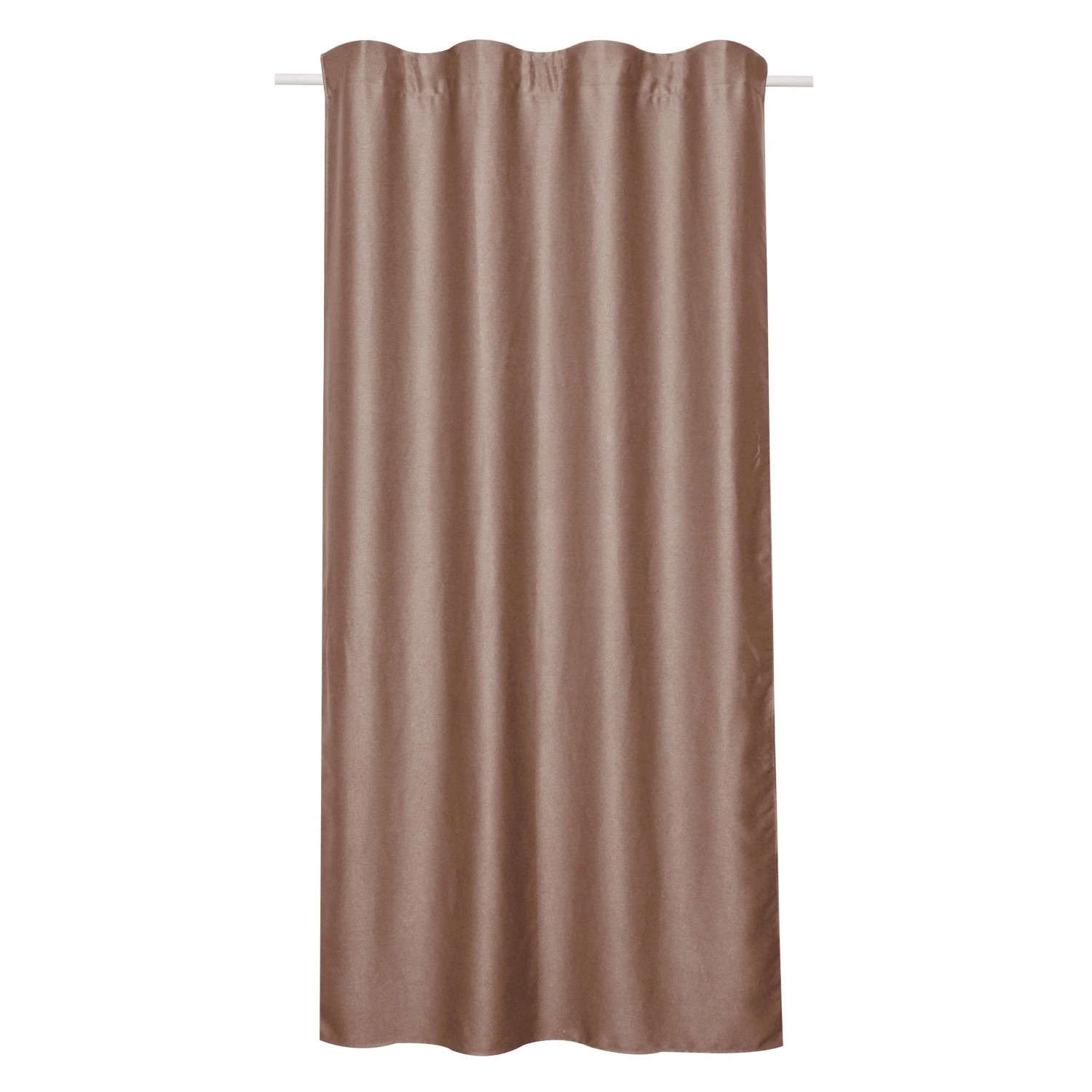 E-shop Sehlbach Záves so skrytými pútkami, Blackout Shine, hnedý, 175 x 135 cm