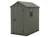 KETER Plastový záhradný domček Darwin 4x6, olivová zelená, 125,8 x 184,5 x 205cm