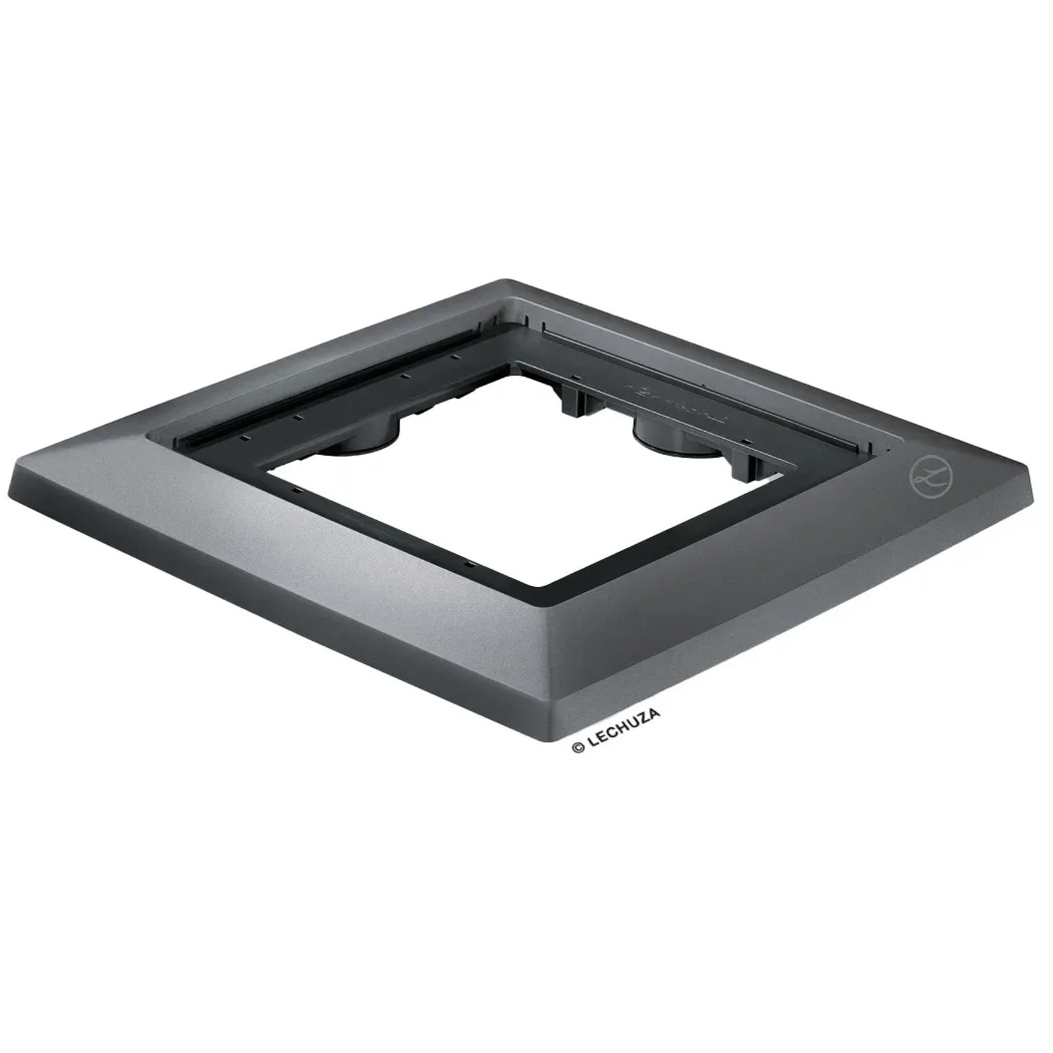 E-shop Lechuza Podstavec pod kvetináč s kolieskami Cubico 40, met. antracit, 41 x 41 cm
