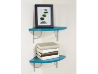 OBI Rohový Nástenný regál Monteux 29,5 cm x 29,5 cm x 1,8 cm petrolejový