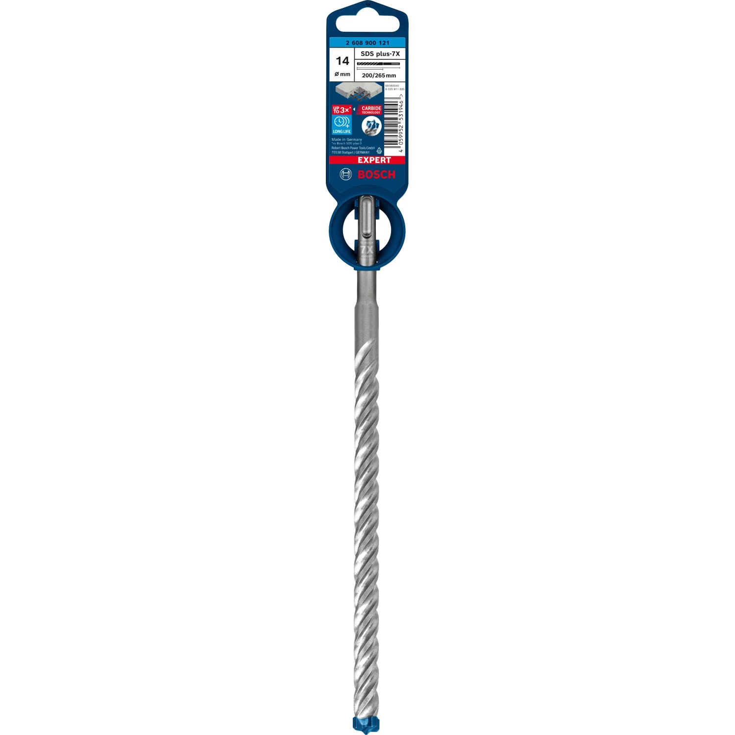 E-shop Bosch Vrták do betónu Expert SDS Plus-7X, pr. 14 x 200/265 mm