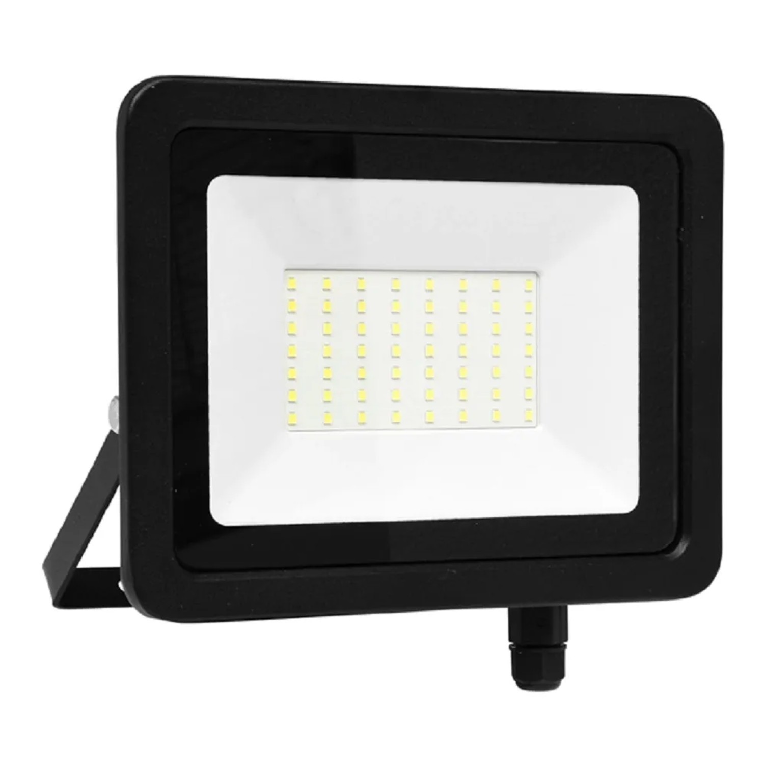 E-shop Ecolite LED reflektor Star, 50 W, 4100 lm, 5000 K, čierny, 20,5 x 11 x 16 cm