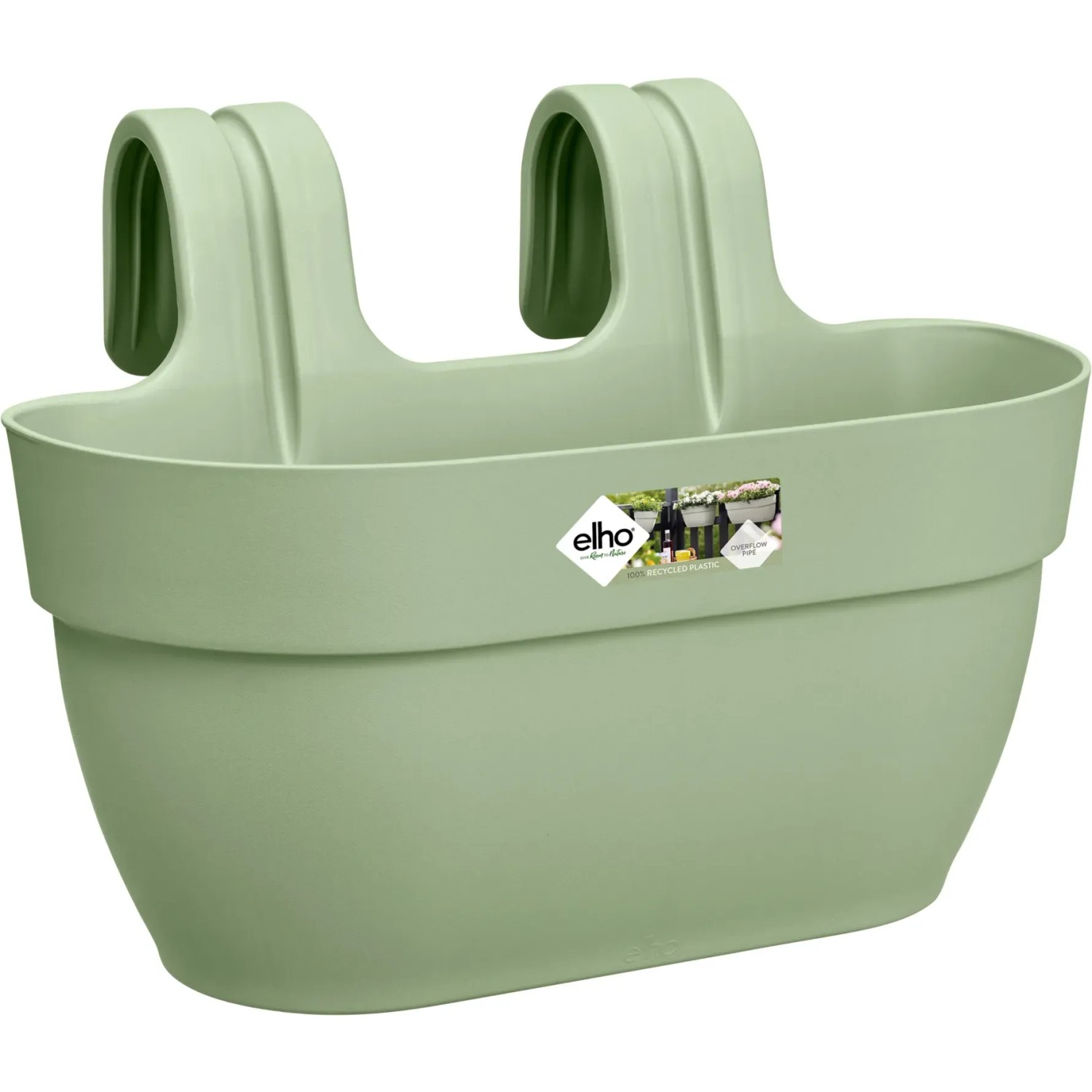 E-shop elho Kvetináč Vibia Campana Easy Hanger M pistáciovo zelený, 36 x 27 x 24 cm