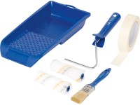 LUX-TOOLS Maliarska sada so štetcom na hladké povrchy šírka valčeka 10cm 6dielna