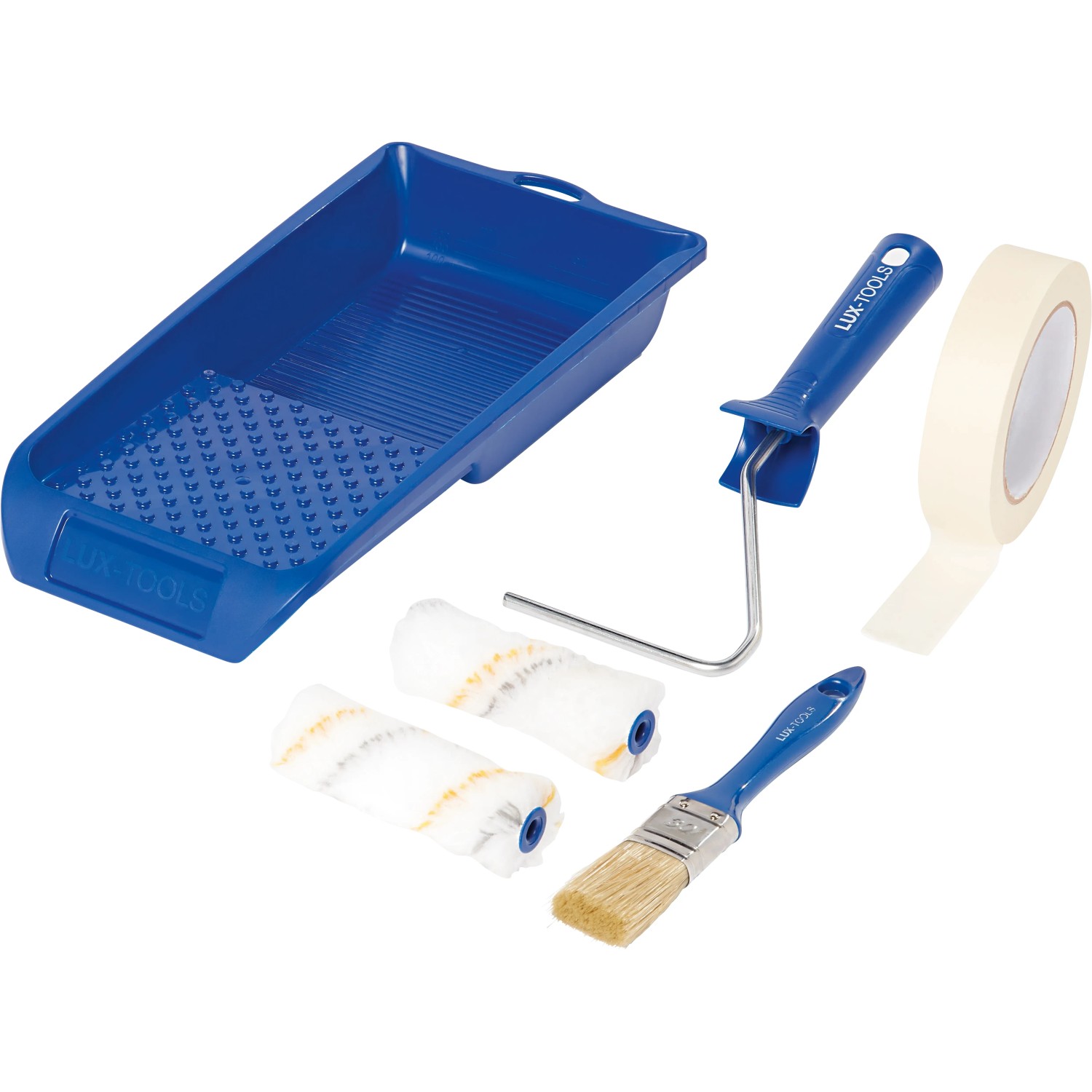 E-shop LUX-TOOLS Maliarska sada so štetcom na hladké povrchy šírka valčeka 10cm 6dielna