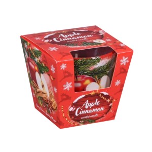 Vonná sviečka v skle CHRISTMAS APPLE CINNAMON, 115 g