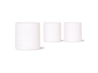 Keramický kvetináč Pastel biely pr. 6 x 5 cm