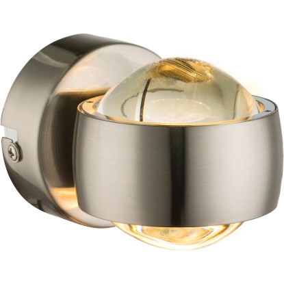 GLOBO Nástenné LED svietidlo RANDI nikel matný