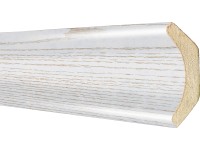 Lišta so žľabom jaseň biela fóliovaná 22 mm x 22 mm dĺžka 2600 mm