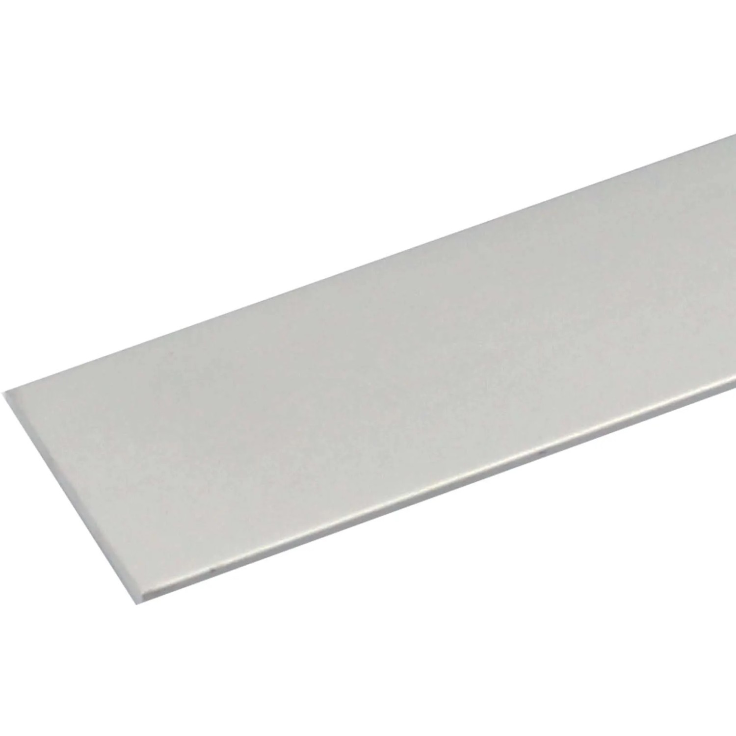 E-shop Arcansas Samolepiaci plochý profil hliníkový strieborný eloxovaný 20x2x1000 mm