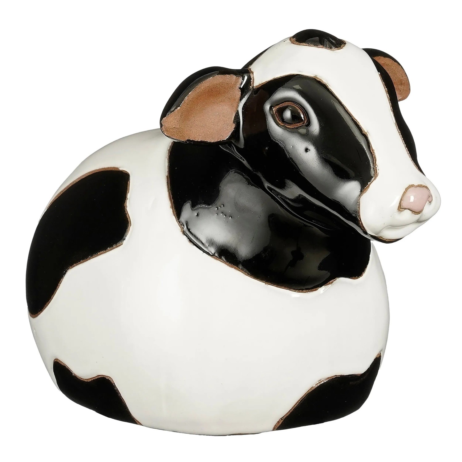 E-shop Mica Decorations Záhradná dekorácia z keramiky krava, 15 cm